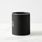 Bunte Florale Mama-Varsity-Mutterschaft-Kunst Tasse (Zentrum)