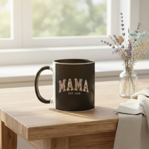 Bunte Florale Mama-Varsity-Mutterschaft-Kunst Tasse