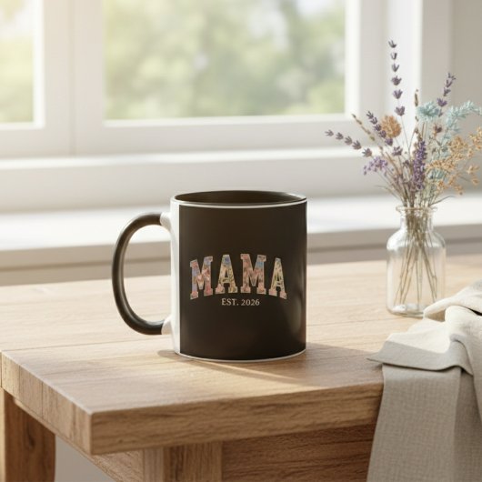 Bunte Florale Mama-Varsity-Mutterschaft-Kunst Tasse