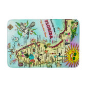 Bunte Florida Grüße Badematte (Vorderseite)