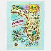 Bunte Florida-Grüße Fleecedecke (Vorderseite)