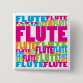 Bunte Flöte Button (Vorderseite)