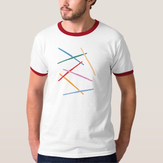 Bunte Flöten T-Shirt (Vorderseite)