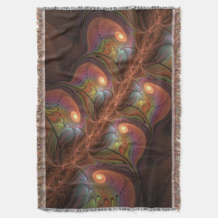 Bunte fluoreszierende abstrakte trippy braune Frak Decke