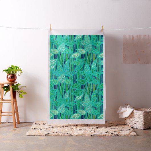 Bunte Folientextilien, türkisgrün Stoff (Beispiel)