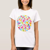 Bunte Form-Explosion T-Shirt (Vorderseite)