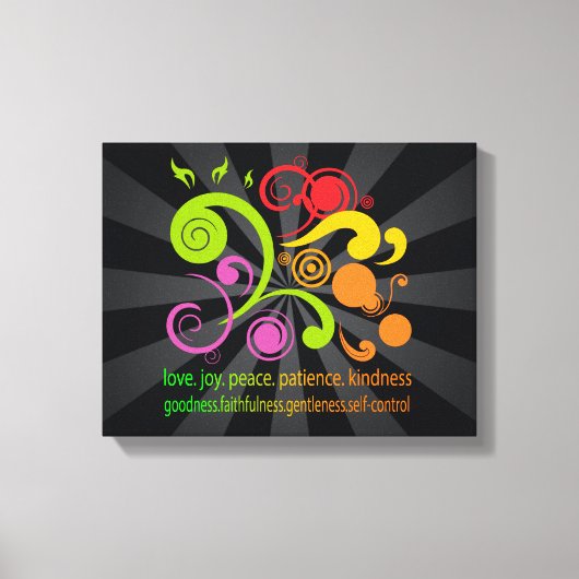 Bunte Formen, Frucht des Geistes Leinwanddruck (Vorderseite)