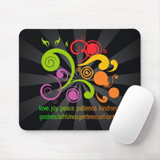 Bunte Formen, Frucht des Geistes Mousepad (Mit Mouse)