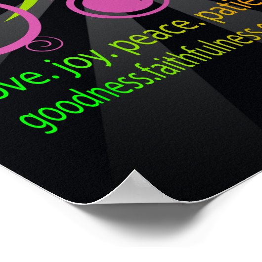 Bunte Formen, Frucht des Geistes Poster (Ecke)