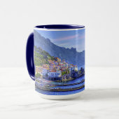 Bunte Foto-Kunst Amalfis Italien Europa Tasse (Vorderseite Links)