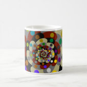 Bunte Fraktal-Art Kaffeetasse (Mittel)