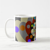 Bunte Fraktal-Art Kaffeetasse (Links)
