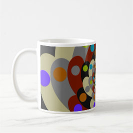 Bunte Fraktal-Art Kaffeetasse