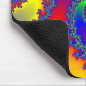 Bunte Fraktal-Spirale: Mousepad (Ecke)
