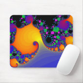 Bunte Fraktal-Spiralen: Mousepad (Mit Mouse)