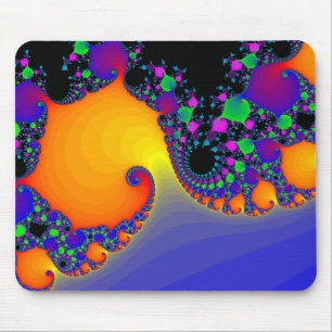Bunte Fraktal-Spiralen: Mousepad