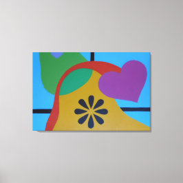 Bunte Freuden-Leinwanddruck in Formen Leinwanddruck