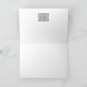 Bunte Friedenssymbole Karte (Innenseite)