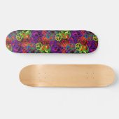 BUNTE FRIEDENSzeichen-COLLAGE Skateboard (Horizontal)