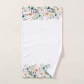 Bunte Frühlingsblumen Badhandtuch Set (Handtuch)
