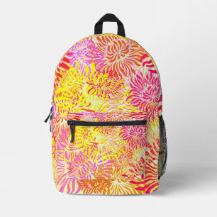 Bunte Frühlingsblumen Bedruckter Rucksack