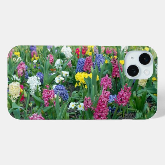 Bunte Frühlingsblumen Case-Mate iPhone Hülle (Rückseite (Horizontal))