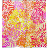 Bunte Frühlingsblumen Duschvorhang (Vorderseite)