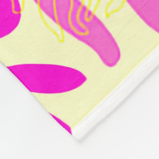 Bunte Frühlingsblumen Fleecedecke (Ecke)