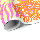 Bunte Frühlingsblumen Geschenkpapier (Rolleneckpunkt)