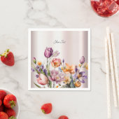 Bunte Frühlingsblumen Napkins Serviette (Beispiel)