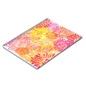 Bunte Frühlingsblumen Notizblock (Linke Seite)