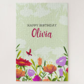 Bunte Frühlingsblumen Puzzle (Vertikal)