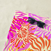 Bunte Frühlingsblumen Strandtuch (Beispiel)