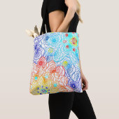 Bunte Frühlingsblumen Tasche (Von Nahem)