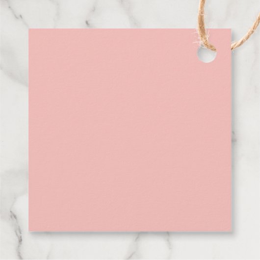 Bunte Frühlingsfeier Wildblume Geschenkanhänger (Rückseite)