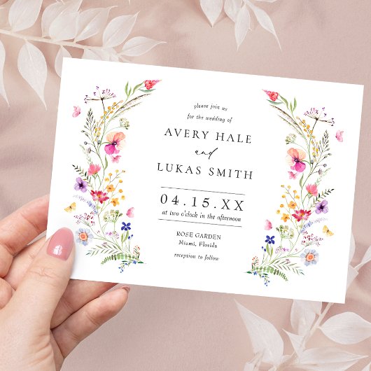 Bunte Frühlingsfeiern Einladung