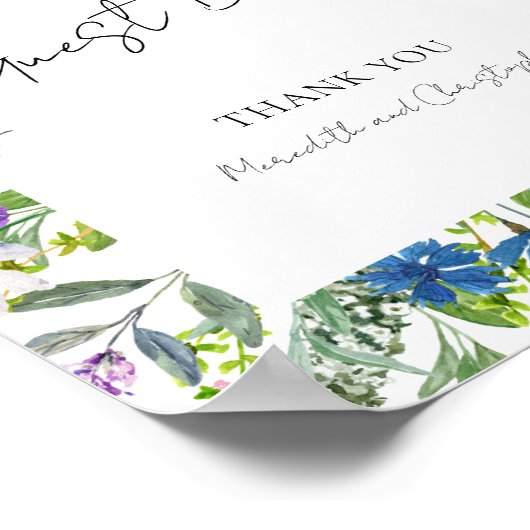 Bunte Frühlingsfeiern Poster (Ecke)