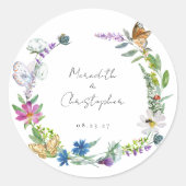 Bunte Frühlingsfeiern Runder Aufkleber (Vorderseite)