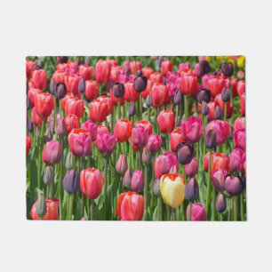 Bunte Frühlingstulpen Fußmatte