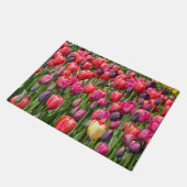 Bunte Frühlingstulpen Fußmatte (Schrägansicht)