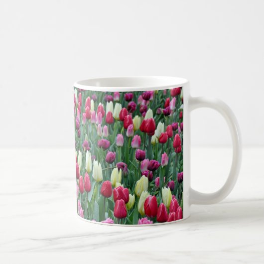 Bunte Frühlingstulpen Kaffeetasse (Rechts)