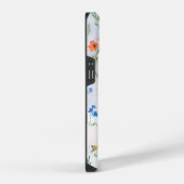 Bunte Frühlingswiesen-Blumenwiese Monogramm iPhone Hülle (Rechte Seite)