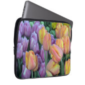Bunte Frühlingtulips Laptopschutzhülle (Vorne Rechts)