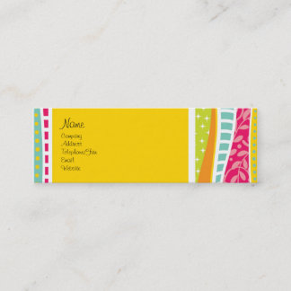 Bunte Funky Visitenkarte