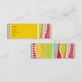 Bunte Funky Visitenkarte (Vorne/Hinten)