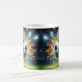 Bunte Fußball Kaffeetasse (Mittel)