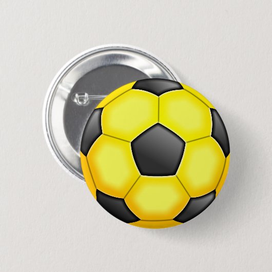 Bunte Fußbälle Button (Vorne & Hinten)