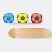 Bunte Fußbälle Skateboard (Horizontal)