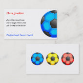 Bunte Fußbälle Visitenkarte (Vorne/Hinten)