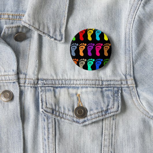 Bunte Füße Button (Beispiel)